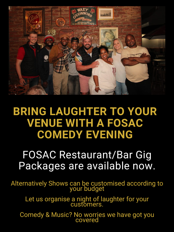 BRING LAUGHTER TO YOUR VENUE WITH A FOSAC COMEDY EVENING (3)